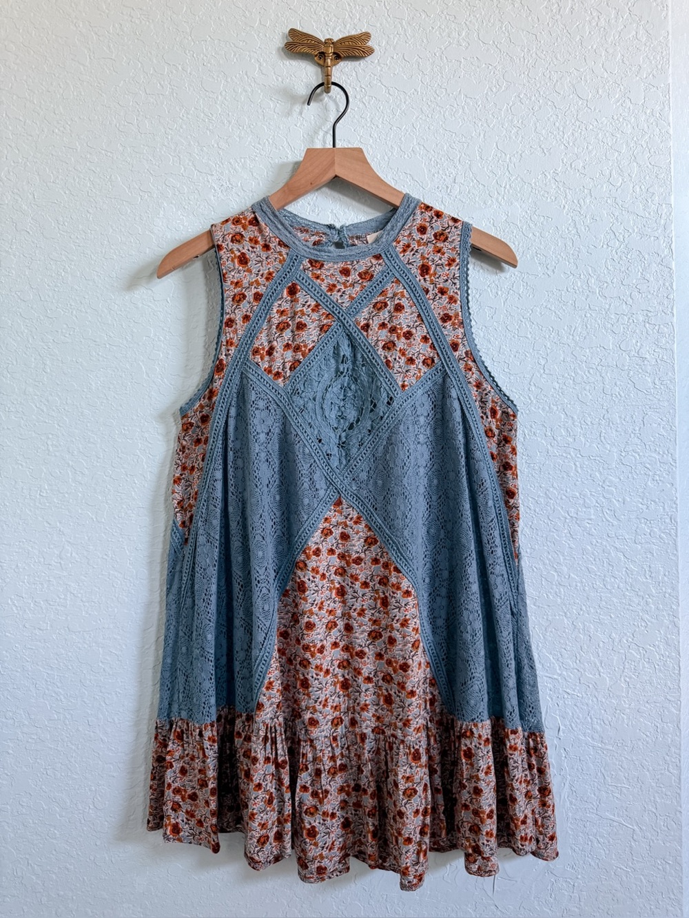 Umgee•Boho Tunic/Mini Dress•Floral•Size Large